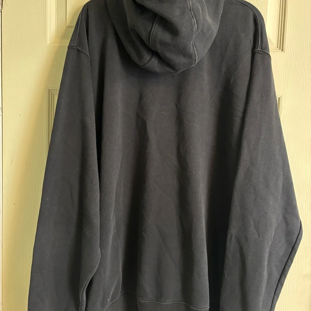Nike Men's Black Fleece Activewear Pull Over Sport Hoodie with Logo
